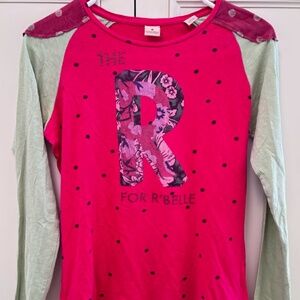 Scotch R’Belle Red Long Sleeve Tee Size 14